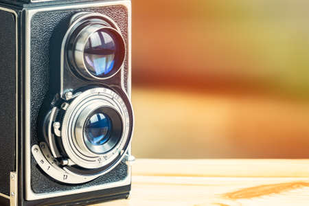 Antique Analog Camera, Old Working Machineの写真素材