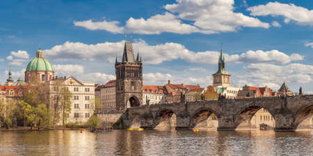 Charles Bridge, Tourist Destination in Europeの写真素材