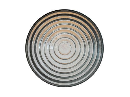 Detail of Fresnel Glass Lens, Special Shape to Concentrate Light with High Efficiency, Isolated Objectの写真素材
