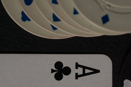 High resolution image depicting poker cards and chips concept.