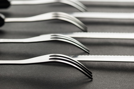 Kitchen and restaurant silverware. High resolution image.の写真素材