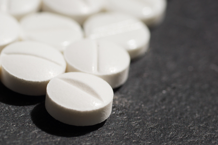 Multiple pills depicting medical treatment or pahrmaceutical industry. High resolution image.の写真素材