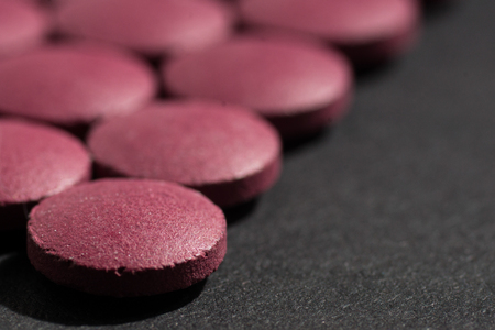 Multiple pills depicting medical treatment or pahrmaceutical industry. High resolution image.の写真素材