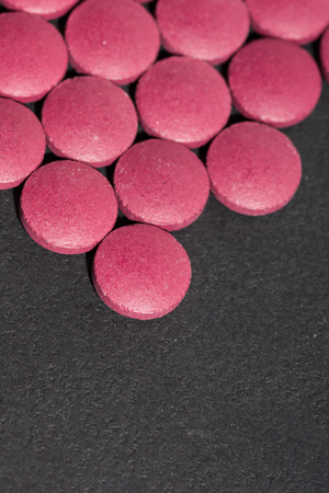 Multiple pills depicting medical treatment or pahrmaceutical industry. High resolution image.の写真素材