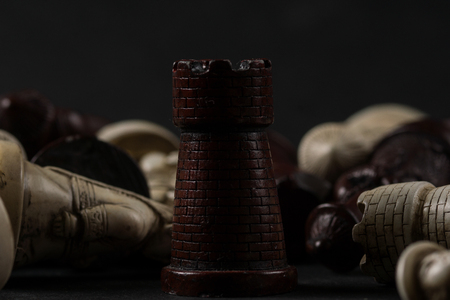 Asian chess pieces. High Resolution image concept.の写真素材
