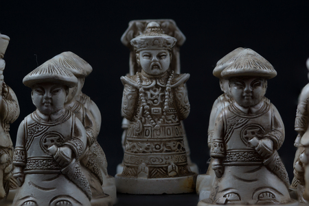 Asian chess pieces. High Resolution image concept.の写真素材