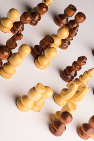 Chess pieces concept. High resolution image.の写真素材