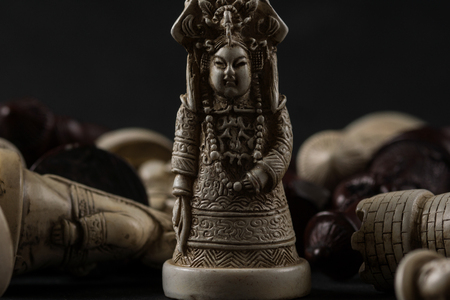 Asian chess pieces. High Resolution image concept.の写真素材