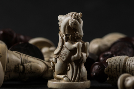 Asian chess pieces. High Resolution image concept.の写真素材