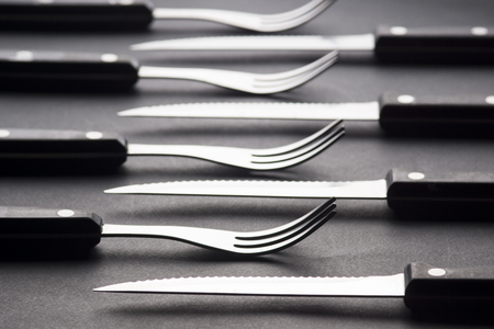 Kitchen Silverware concept. High resolution image for food industry.の写真素材