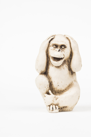 Ivory figurine. High resolution image concept depicting sculpture craft.の写真素材