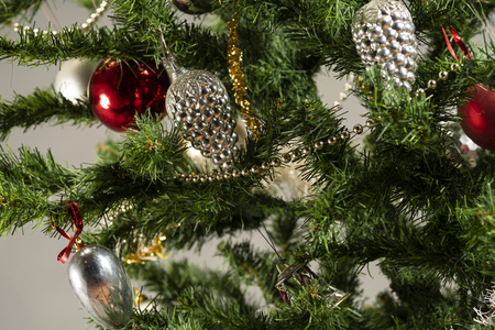 Christmas tree with presents underneath. High resolution image for Christmas Holliday.の写真素材