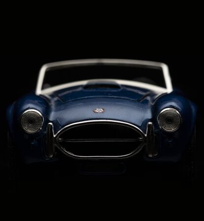 Shelby Cobra 427 on black background. High resolution image for automotive industry.のeditorial素材