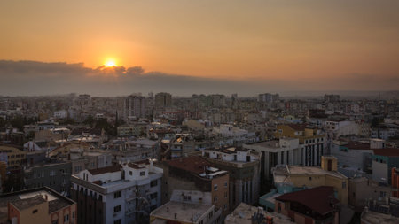Evening sunset in Antalya (Turkey)