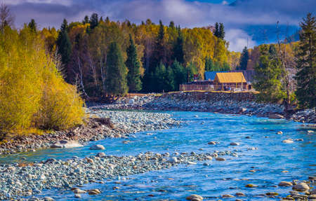 Landscape scenery view of Shiwai Taoyuanの写真素材