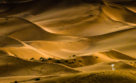 Landscape scenery view of a desertの写真素材