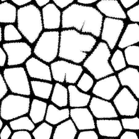 Vector seamless pattern with spots giraffe.のイラスト素材