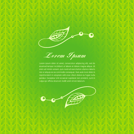 Green calligraphic elementsのイラスト素材