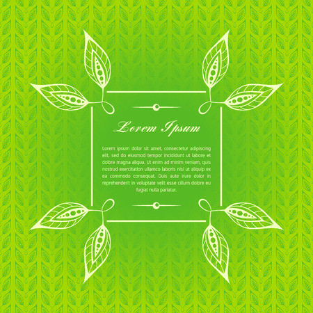 green calligraphic elementsのイラスト素材
