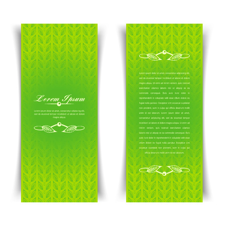 Green calligraphic elementsのイラスト素材