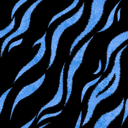 Seamless blue tiger skin pattern. Metallic tiger skin print, texture, background. Vector illustrationのイラスト素材