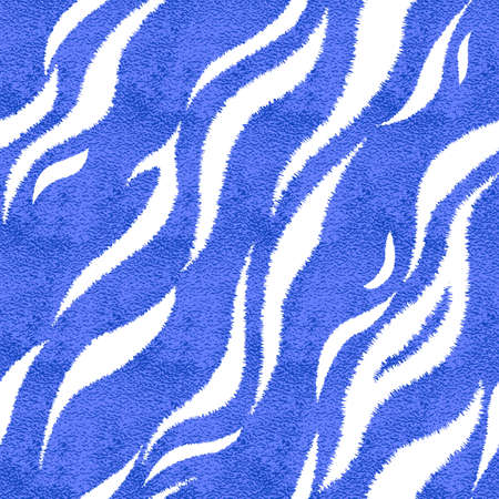 Seamless blue tiger skin pattern. Metallic tiger skin print, texture, background. Vector illustrationのイラスト素材