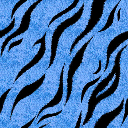 Seamless blue tiger skin pattern. Metallic tiger skin print, texture, background. Vector illustrationのイラスト素材