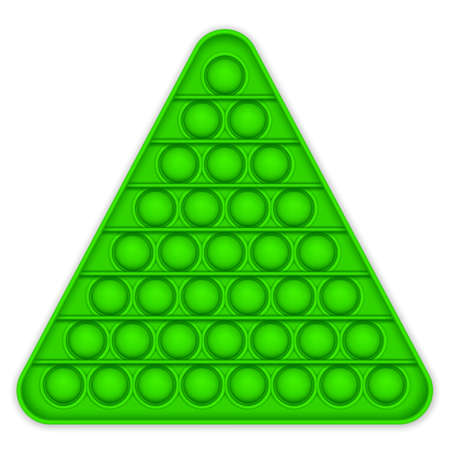 Realistic pop It fidget antistress toy. Vector illustration trendy toy on white background.の写真素材