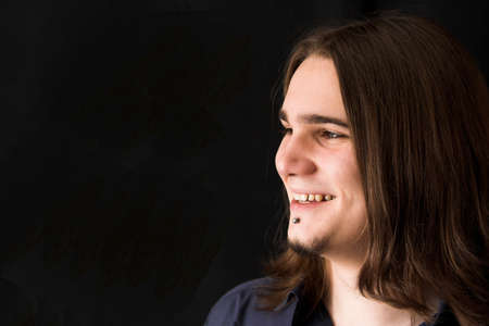 Macho man profile, colourの写真素材