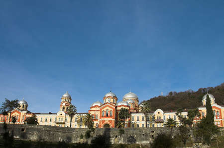 Christian monastery New Athos in Abkhaziaの写真素材