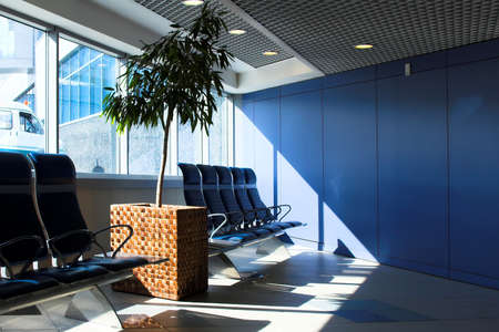 waiting lounge in an airport for businessの写真素材