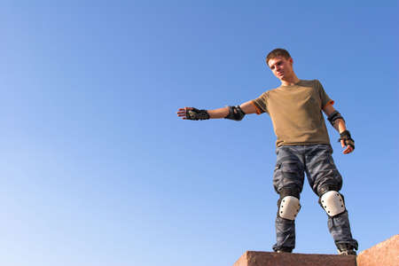 Roller prepare for high jumpingの写真素材