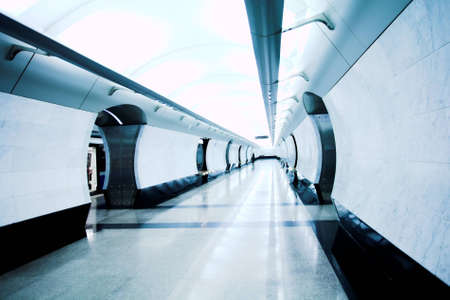 modern subway station Megdunarodnaya. moscow. russia.の写真素材