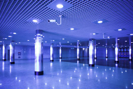 Subway station hall in Moscowの写真素材