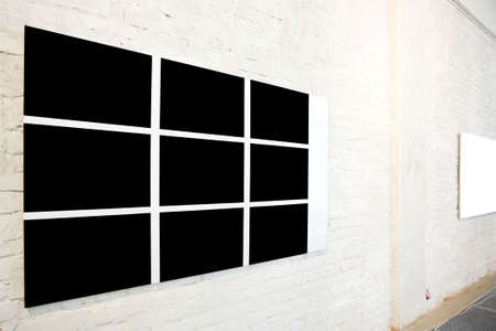 Black large frame and small white frame