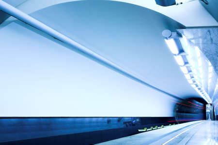 train subway hall platformの写真素材