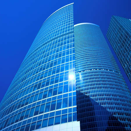 New skyscrapers business centre in moscow city, russiaの写真素材