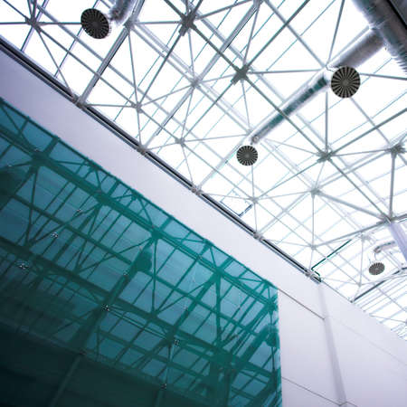 glass ceiling in office centre