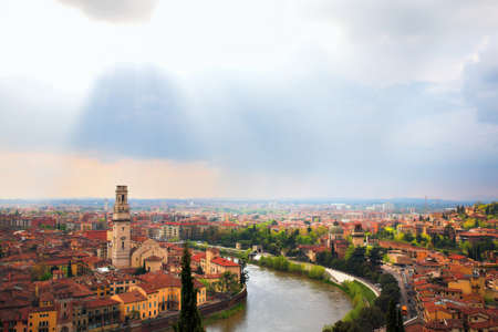 Verona city landscape, Italyの写真素材