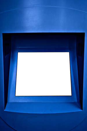 White bright advertisement information panel, put your text on itの写真素材