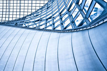 Abstract blue background with linesの写真素材