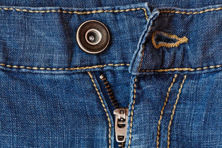 Jeans zipper and button close upの写真素材