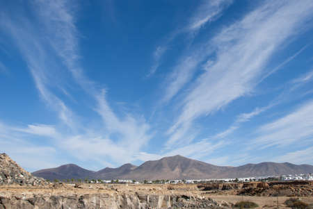 Extinct Volcanoes near Playa Blanca Lanzaroteの写真素材