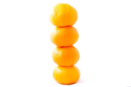 Bunch of Tangerines (Mandarins)の写真素材