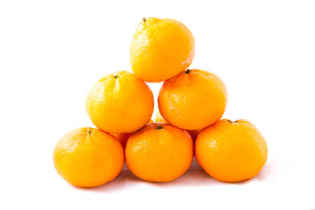 Bunch of Tangerines (Mandarins)の写真素材