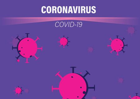 Coronavirus Infographic Vector Illustration, Covid 19 Symptoms Prevention and Transmission, Corona Banner Poster Flyer Template and Other Usage,  virus 2020, Ncov 19 Map Spreadのイラスト素材
