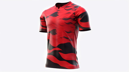 Soccer jersey or football t-shirt mockup, front viewの素材