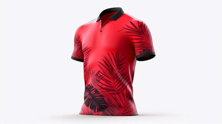 T-shirt mockup, template for design presentation of sportswearの素材