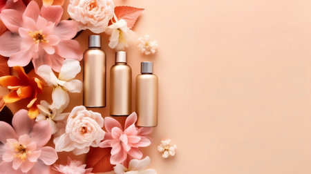 Cosmetic branding, packaging and make-up concept. beauty skincare brand designの素材
