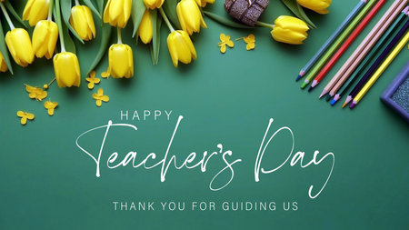 Happy Teacher's Day Poster Designの素材